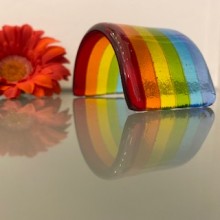 Glass Rainbow Wee Dinky Curve - Made in Scotland